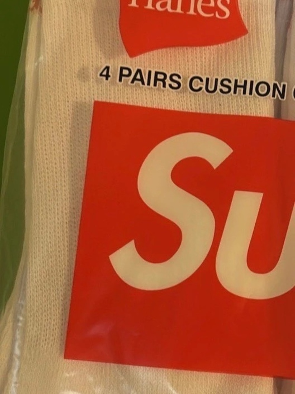 Hanes Cushion Socks 1 Pair in White NWT